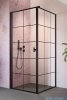 Radaway Nes 8 Black Kdj I Factory kabina 90x80cm lewa czarny mat/szkło przejrzyste 10072090-54-55L/10089080-54-55